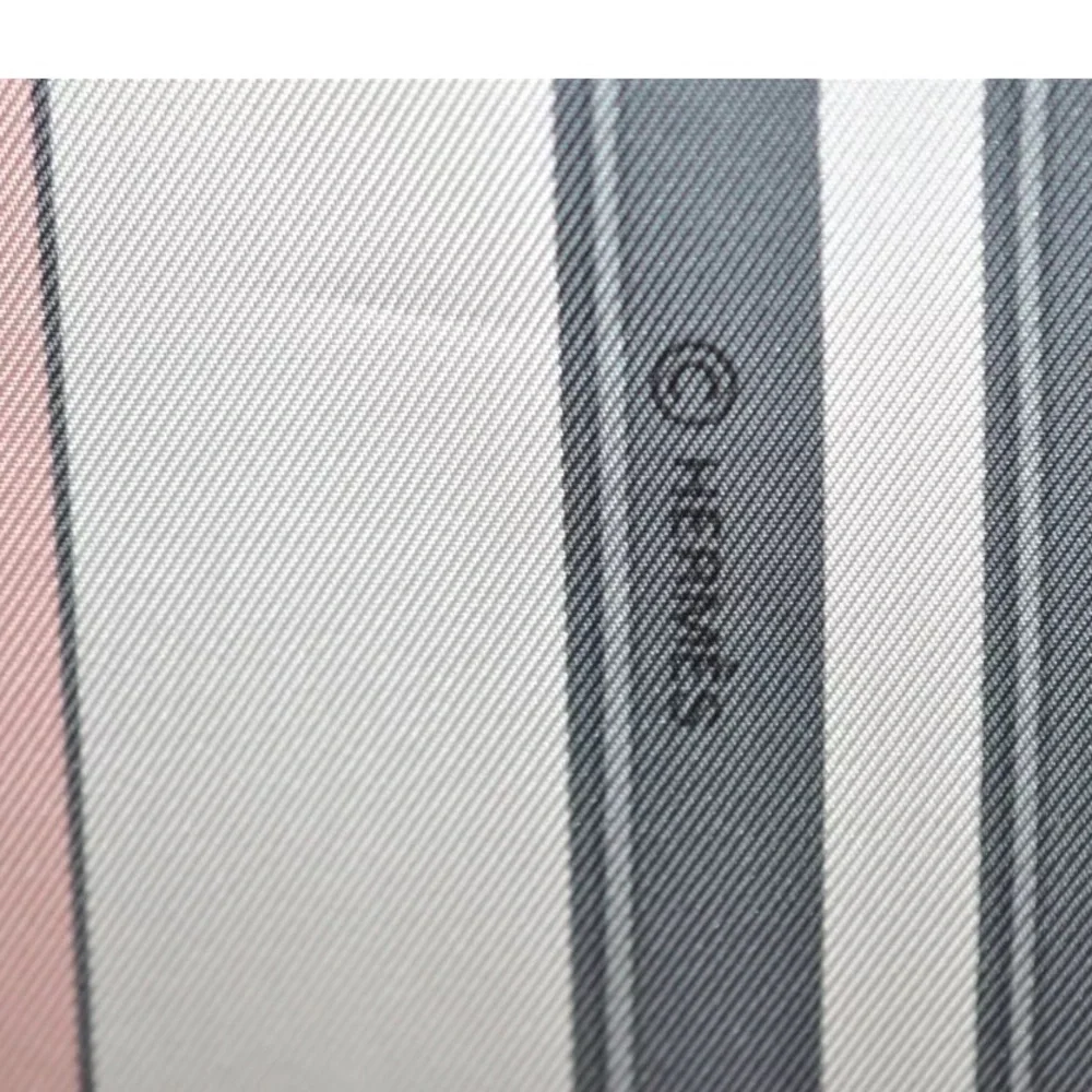 HERMES Carre 90 Scarf "BRIDES de GALA par" Silk Pink and White Authentic - Picture 10 of 12
